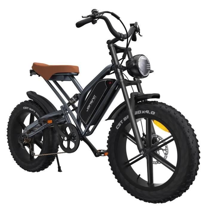 JANSNO Электровелосипед X50 750 Вт Батарея LG 48 В 14 Ач, E-BIKE Внедорожник 20" с Шиной 4.0 Fat, Shimano 7 Скоростей, Полный Амортизатор