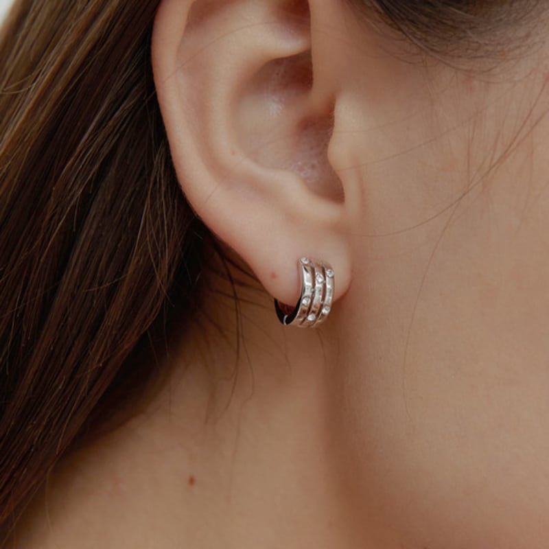 Серьга Primaute Cubic Line