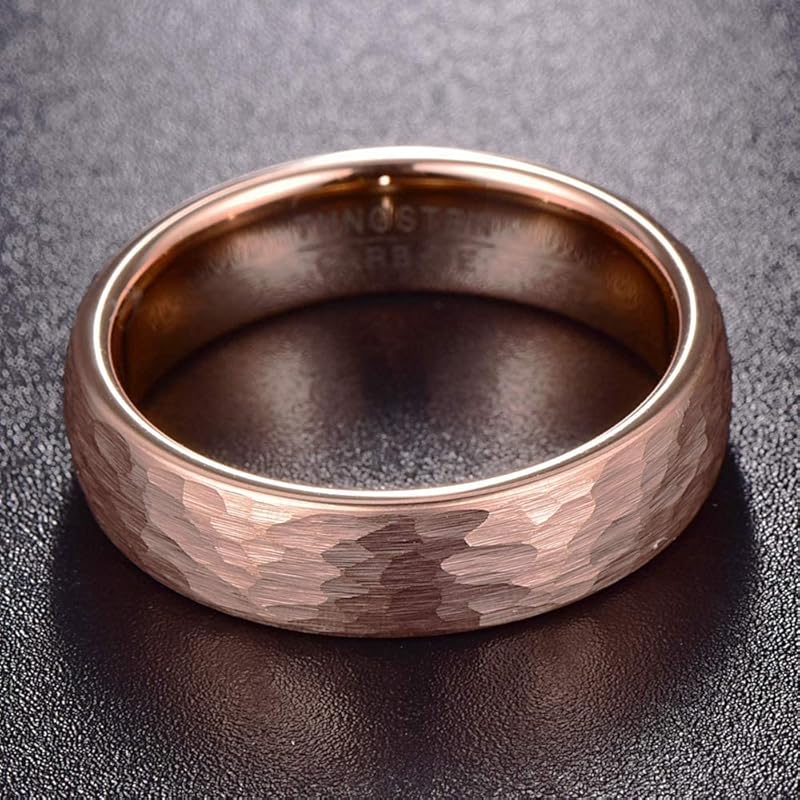 [Rockyu] мужское брендовое вольфрамовое кольцо Модное кольцо золотое черное 4 мм 6 мм 8 мм Кольцо Kōmaru кованое кольцо розовое золото удобная посадка полированный ступенчатый край