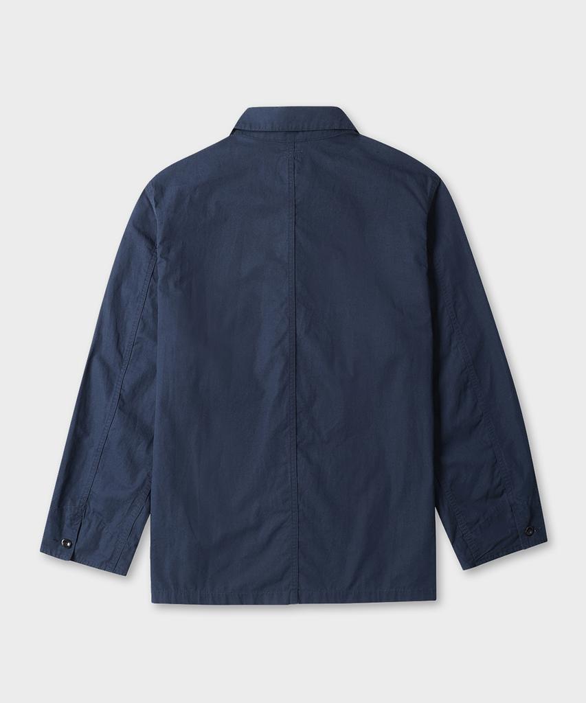 TAILDERN Bill Chore Jacket Cotton Linen Navy