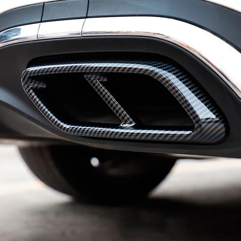 Автомобиль хвост горло выхлопной трубы глушитель наконечник крышка отделка наклейка для Mercedes Benz C Class W206 2022 + авто экстерьер