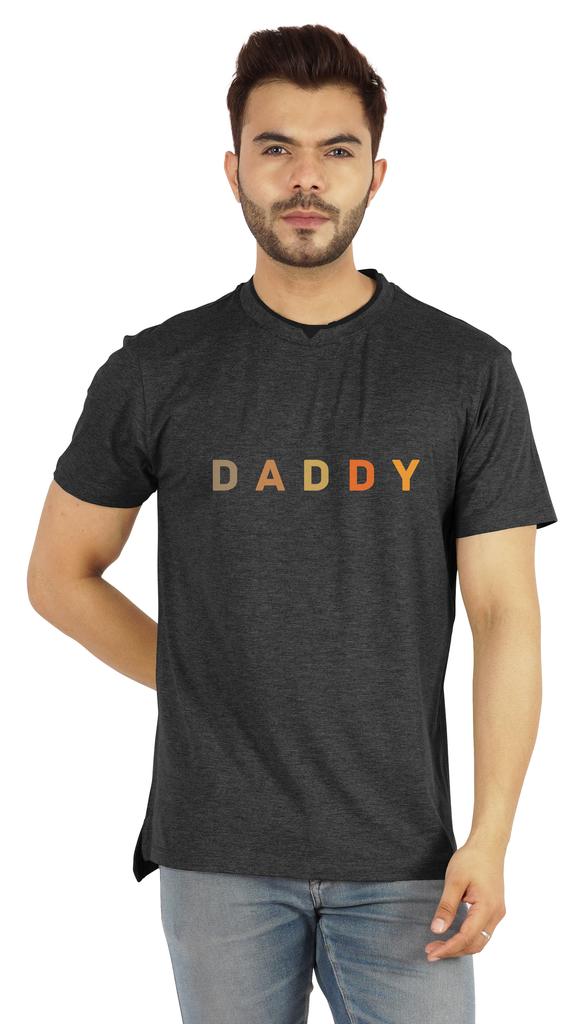 Inkmeso Мужская футболка с круглым вырезом и V-образным вырезом с надписью Daddy Tshirt For Dads Jersey