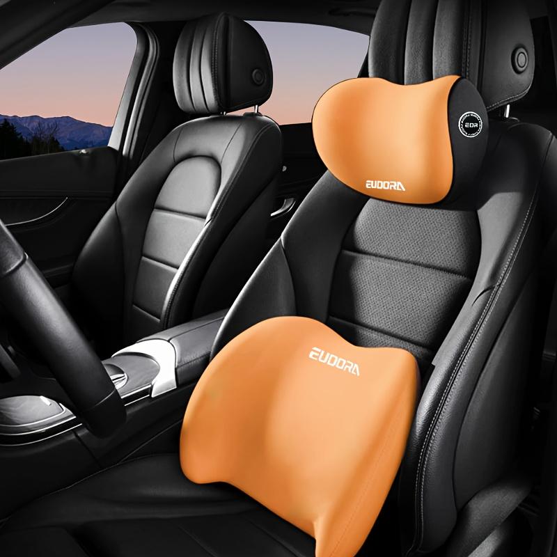 Car Headrest and Lumbar Support Set | Comfort Enhancement for Autumn and Winter | Ergonomic Fit Design | High-Density Foam Fill