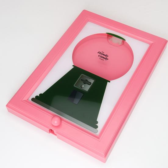 Candy Dispenser Photo Frame Wall Mount Desktop Hanging Gumball Machine Interactive Snack Spinner Picture Frame Gift for Candy Lovers