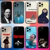 Чехол для телефона-телевизора S-Sopranos для iPhone 16,15,14,13,12,11,Pro,X,XS,Max,XR,Plus,Mini Мягкий черный чехол
