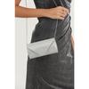 Silver Striped Bream Evening Dress Bag Portfolio Clutch Bag