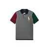 Polo Slim Fit Big Pony Color Block Рубашка поло с коротким рукавом Мужские топы Серый MNPOKNI1N821457-020