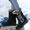 Fashion Winter Fashion Warm Comfortable Thickened Fluff Women Ankle Boots Non-slip Platform Shoes for Women Round Toe Women Snow Boots