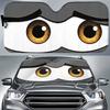 Car Front Window Cartoon Small Eyes Windshield Sunshield, Anti-UV Car Sunshade, Car Cover, Car Sunshade