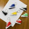 Mini Canvas Shoe Keychain: Fashionable Pendant & Motorcycle Kickstand