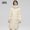 XueZhongFei Women's Mid-Length Hooded Down Jacket X30143210F