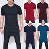 Ultra-comfortable Curve Hem Men T-shirt With Side Zipper In Premium Cotton Blends