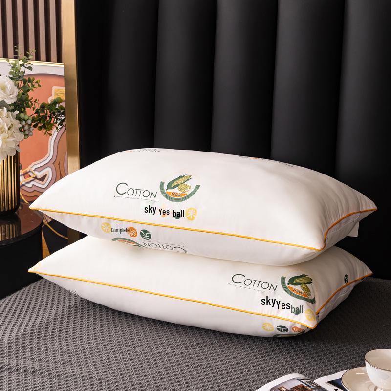 High-Elastic Hotel Pillow with Cervical Support and Down-Like Fiber Filling