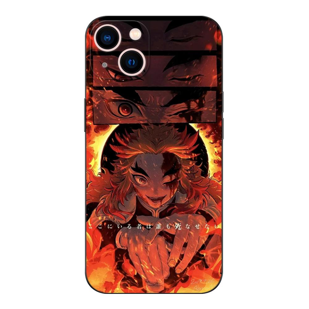 Черный чехол из ТПУ для Huawei Y9S Y6S Y8S Y5P Y7P Y8P y7 Y5 lite Prime 2018 Y6 2019 чехол Rengoku Kyoujurou