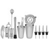 14pcs Stainless Steel Cocktail Shaker Mixer Drinker Drinking Tool Bar Gift (600?450ml)