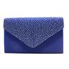 Women's Fashion Elegant Silk Belt Drill Clutch Evening Prom Handbag Purse