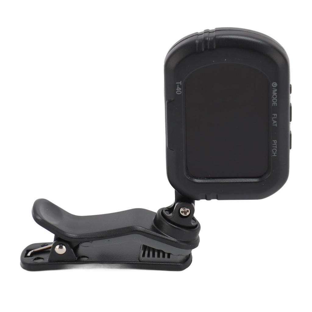 Тюнер для гитары с зажимом, черный ЖК-дисплей, A0 27,5 Гц - C8 4186 Гц, быстрый отклик, скрипичный тюнер для бас-гитары U