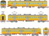 TOMYTEC Коллекция железных дорог Tetsuro Sangi Railway Серия 851 Набор из 3 вагонов Материалы для диорамы 335733