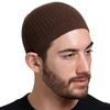 Autumn Winter Hat Hoodie Knitted Hat Men's and Women's Wave Jacquard Neutral Dome Warm Knitted Head Cap