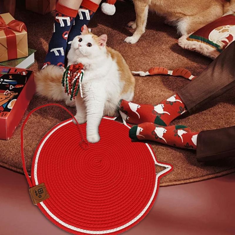 Reversible Cats Scratcher Mat Durability Indoor Grinding Claws Cats Training Toy for Cats Playtimes