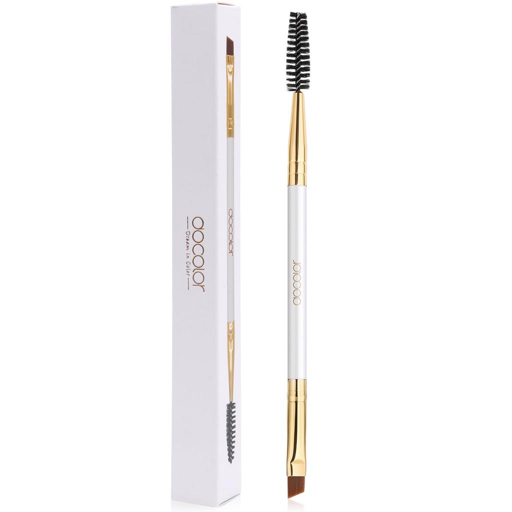 docolor Eyebrow Brush Screw Brush Eyebrow A portable eyebrow Available in black and - 2-in-1 Brush & Comb. popular, soft, easy-to-use, brush. white.