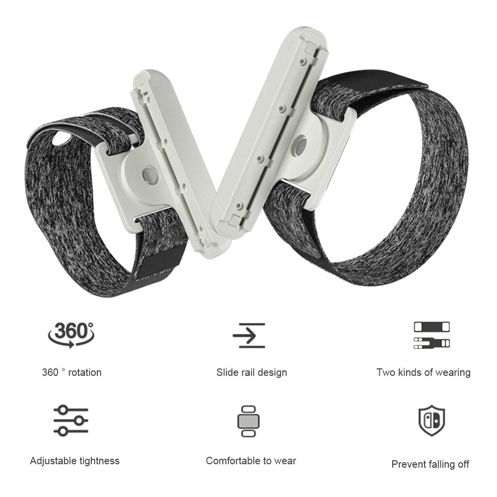 2шт. Игровые браслеты, регулируемый контроллер, танцевальный браслет, вращающийся на 360 градусов, эластичный танцевальный браслет, игровые аксессуары для Switch