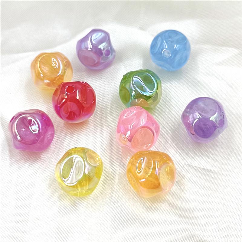 Креативные ювелирные материалы, модные круглые УФ-бусины для серег, браслетов, аксессуары ручной работы «сделай сам», креативные 5 шт., изготовление ожерелья в форме фантомного цвета