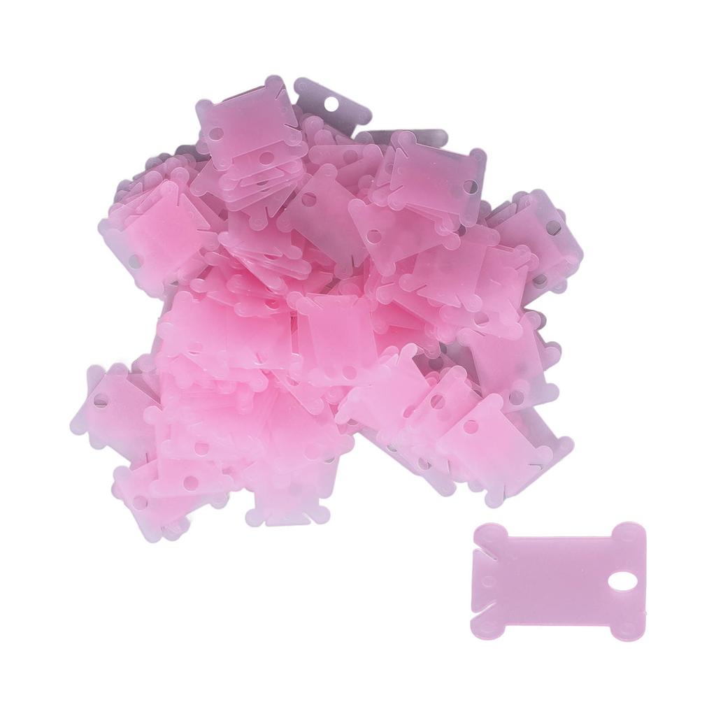 200Pcs Plastic Floss Bobbin Sorting Storage Function Beautiful Practical Household Sewing Thread Storage