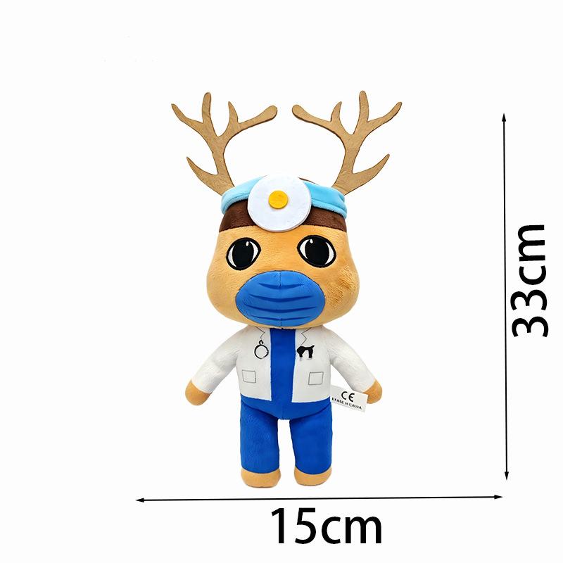 Новые плюшевые игрушки Больница для животных Мягкие мультяшные Хоррор-игра Доктора Медсестры Синяя собака Мягкая кукла Домашнее украшение Поклонники Подарок для взрослых