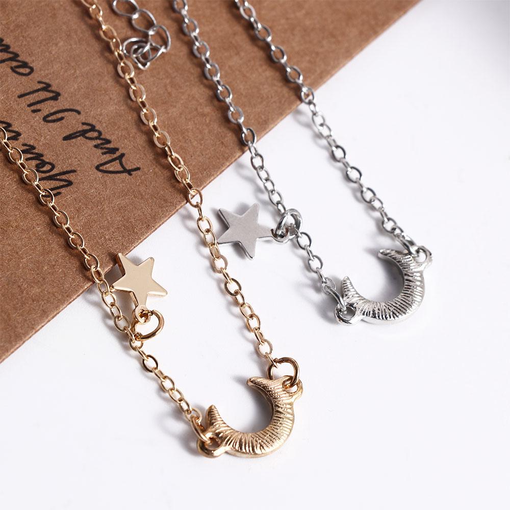 Модные украшения из страз S925 Женские Браслеты на запястье Звезда Луна Браслет-подвеска