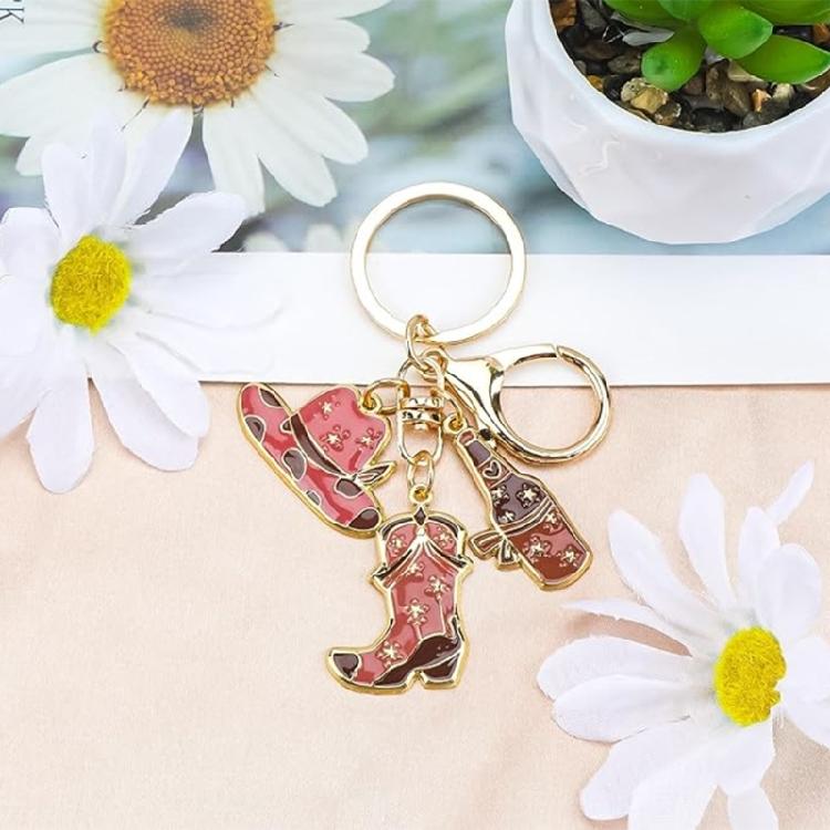 Modern Western Styles Metal Bag Charm Decorative Hat Boot Ornament Fashion Bag Pendant Phone Decors For Daily Use