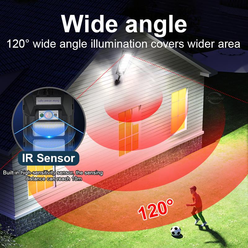 99000000LM 6000W LED Outdoor Solar Light Powerful Outdoor Motion Sensor Wall External Solar Lamp IP66 Sunlight for Garden Street