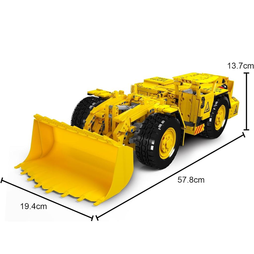 MOULD KING 17056 Технический автомобильный строительный блок с дистанционным управлением R3000H Модель шахтного погрузчика в сборе Грузовик Кирпичные игрушки Детский подарок