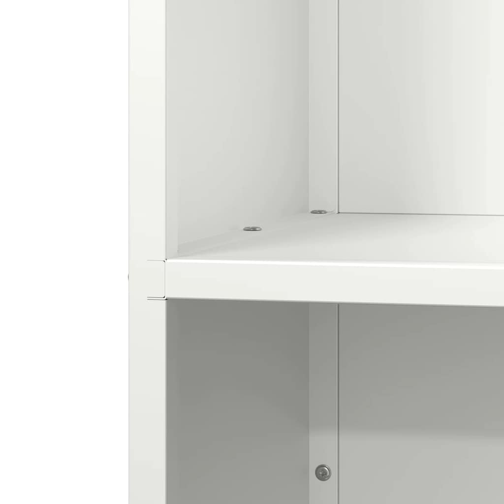 Firewood Rack White 40 x 30 x 80 cm Cold Rolled Steel