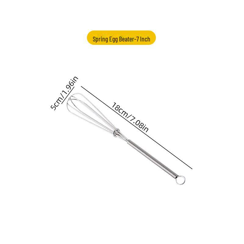 Ручной венчик для взбивания яиц и вспениватель молока из нержавеющей стали