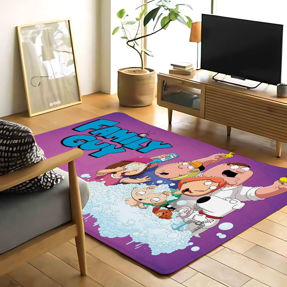 Guy Cool F-Family Guy Floor Mat Printed Flannel , Suitable For Bathrooms, Kitchens, Entrances, And Other Decorate Home