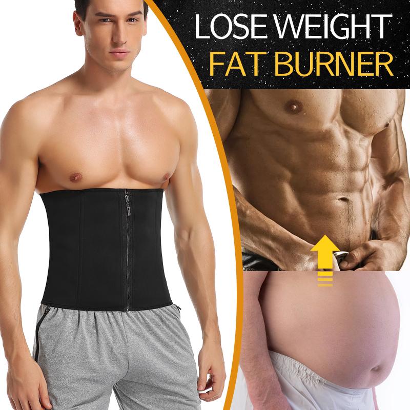 Men Waist Trainer Corset Neoprene Sauna Sweat Trimmer Belt for Weight Loss Slimming Body Shaper Tummy Fitness Belt Fat Burner