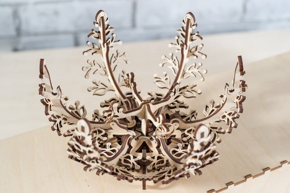 Ugears Mechanical Flower 70019 Wooden Puzzle, Crafts & Models, No Glue or Tools Required, IntermediateAdult