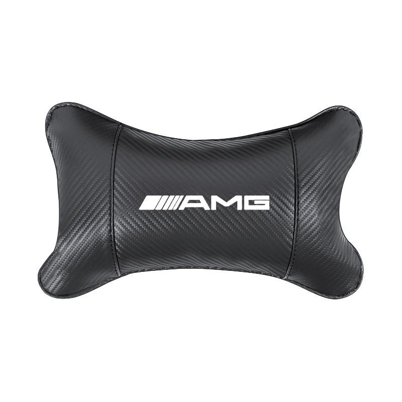 ULA5 Premium Car Seat Headrest Carbon Fiber Pillow Neck Support For Mercedes Benz AMG W177 W176 X166 X167 C257 C218 X253 C118 C117