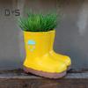 Rain Boot Flower Pot Resin Boot Shape Planter Desktop Decoration Boot Flowerpot for Home Office Indoor Garden Decor Housewarming Gift