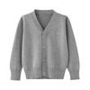 Enfants Knit Long Sleeve Cotton School Simple School Cold Weather Solid Size L Size 140 Chéris Children's Cardigan, Boys' V-Neck Sweater, Coat,