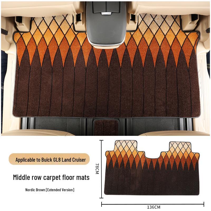 25 Buick GL8 Luxgen PHEV Middle Row Carpet Floor Mats - Interior Upgrade