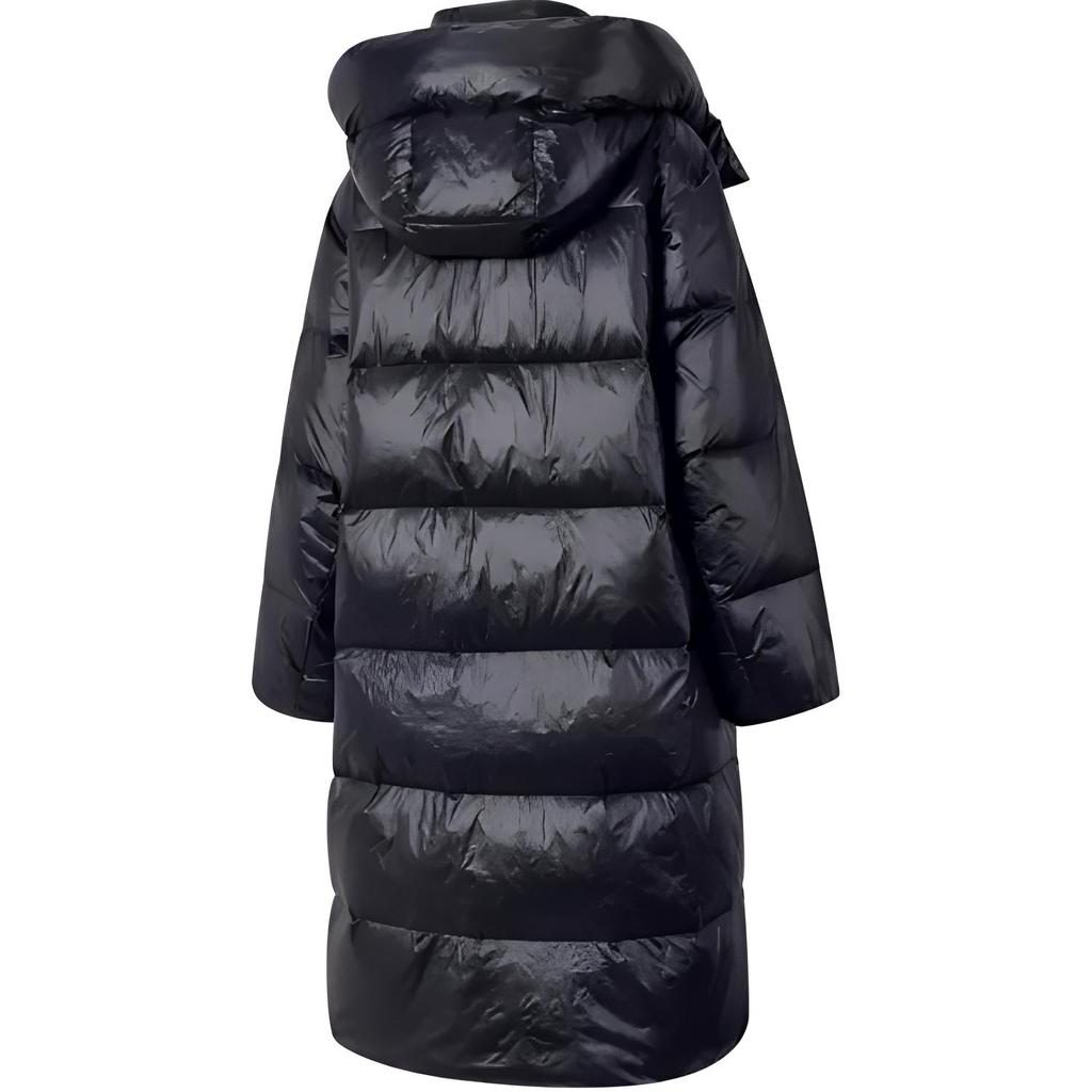 Vans Big Hood Long Comfortable Fashion Down Jacket Women Outerwear Black VN000R43BLK