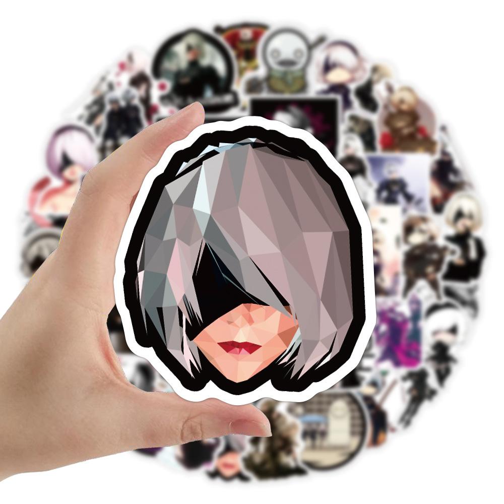 1050 шт. Наклейки для игры Nier Automata Персонализированные Крутые Креативные Декоративные Наклейки на Скейтборд Шлем Мотоцикл Детская Игрушка