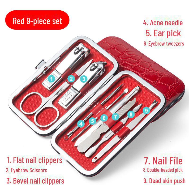 Набор из щипчиков и ножниц из нержавеющей стали для ухода за руками и ногами