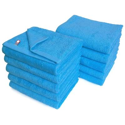 Beauty Imabari Towel Commercial Face Towel Set of 10 Murakami Towel M Color 34x86cm For Beauty Salons 100 Colors Lightweight and Thin (№06 Синий)