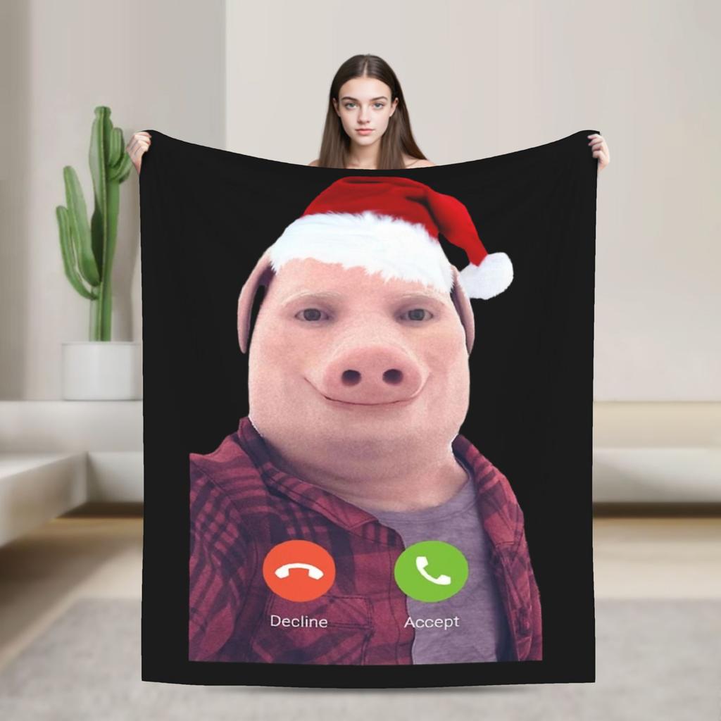 Шесть Семь Джон Свинина Покрывала Бархатный Принт Многофункциональное Супер Мягкое Плед для Дивана Офиса Коврик Кусок