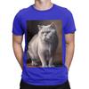 British Shorthair Oil paint Graphic Funny 100 Cotton TShirt Shorthair Tees Tops For Unisex