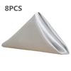 Handkerchief Luxury Soft Wedding Table Cloth Dinner Decor Faux Satin Cloth Square Table Napkins