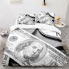 Комплект постельного белья 3D Modern с рисунком в виде доллара, пододеяльник, яркий чехол из 2/3 предметов, с рисунком денег и математики, забавный мягкий комплект постельного белья